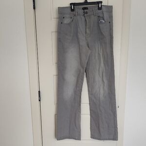 Men's Stylish Gray Straight Jeans